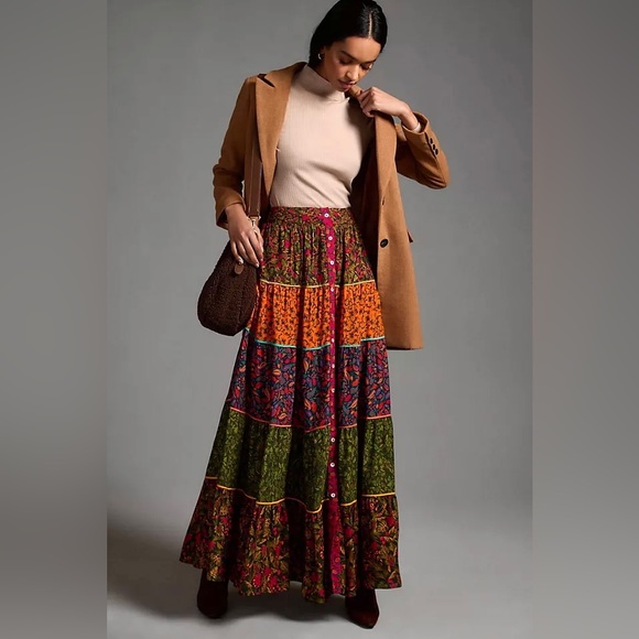 Farm Rio Tiered Maxi Skirt - Picture 11 of 13